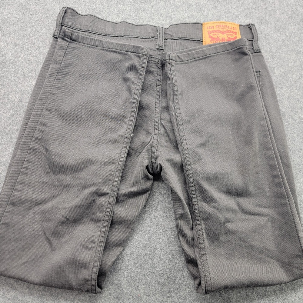 Levi Strauss 511 Jeans Gray Slim Straight Leg Mens 32x30 Stretch Denim - Picture 5 of 16